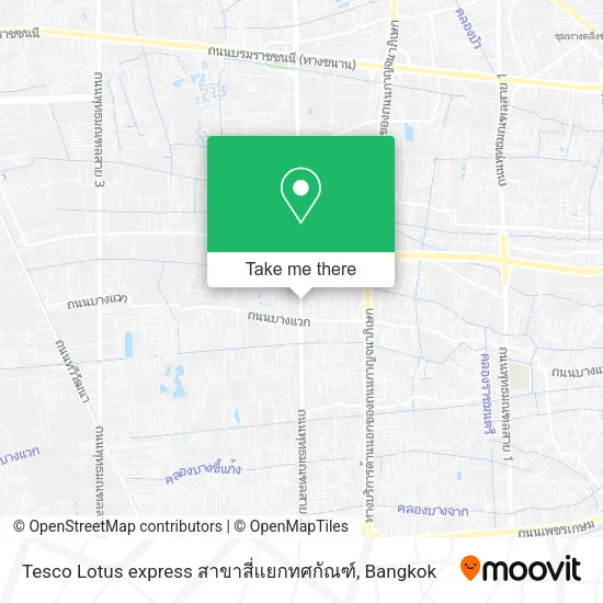 Tesco Lotus express สาขาสี่แยกทศกัณฑ์ map