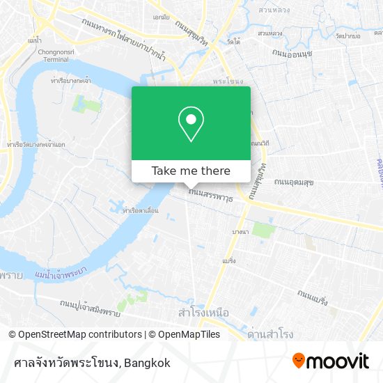 ศาลจังหวัดพระโขนง map