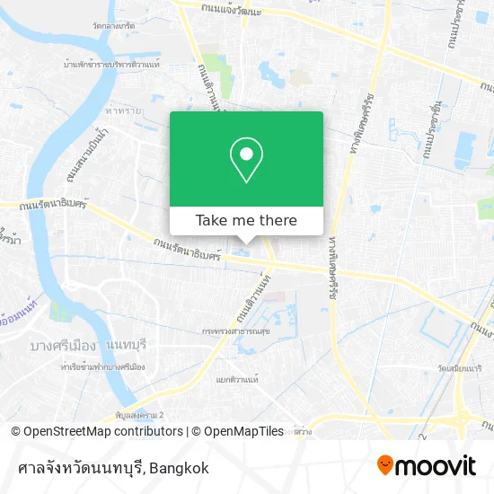 ศาลจังหวัดนนทบุรี map