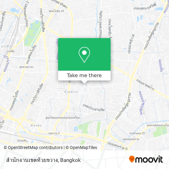 สำนักงานเขตห้วยขวาง map