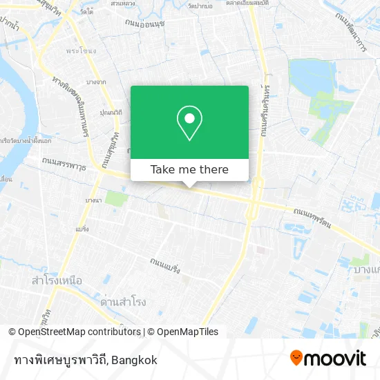 ทางพิเศษบูรพาวิถี map