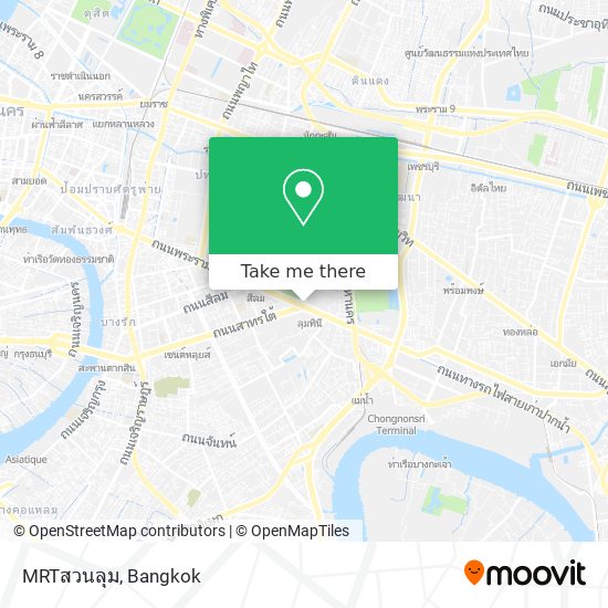 MRTสวนลุม map