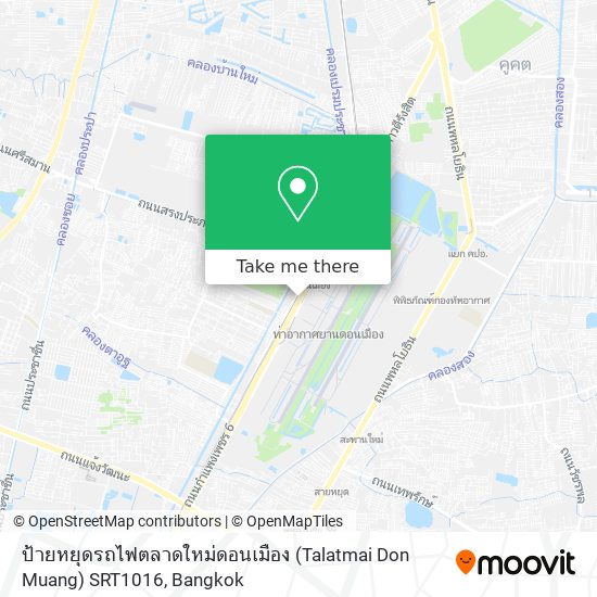 ป้ายหยุดรถไฟตลาดใหม่ดอนเมือง (Talatmai Don Muang) SRT1016 map