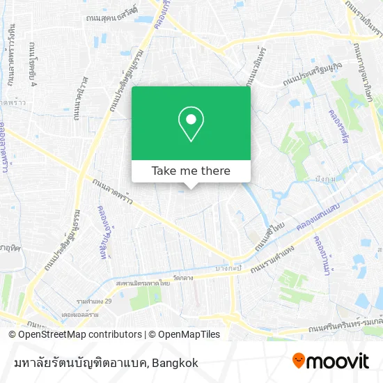 มหาลัยรัตนบัญฑิตอาแบค​ map