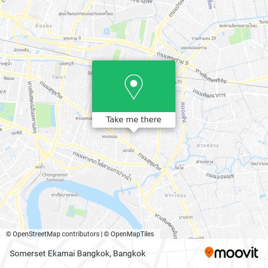 Somerset Ekamai Bangkok map