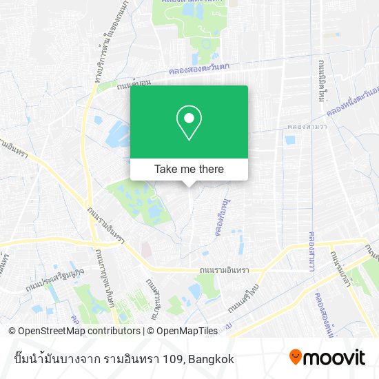 ปั๊มนำ้มันบางจาก รามอินทรา 109 map