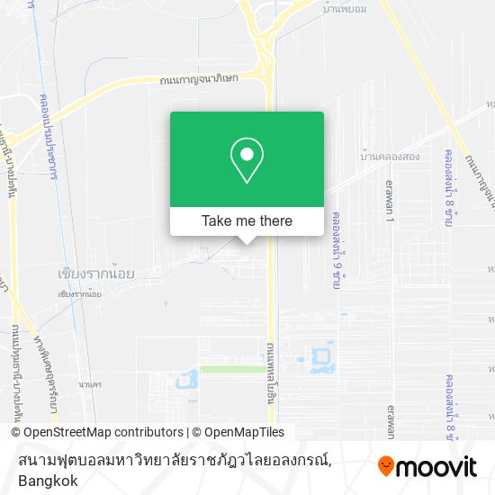 สนามฟุตบอลมหาวิทยาลัยราชภัฎวไลยอลงกรณ์ map