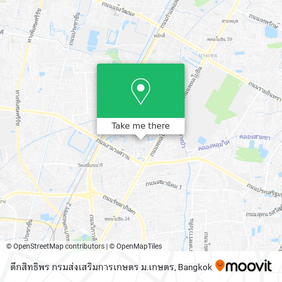 ตึกสิทธิพร กรมส่งเสริมการเกษตร ม.เกษตร map