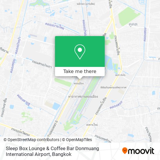 Sleep Box Lounge & Coffee Bar Donmuang International Airport map