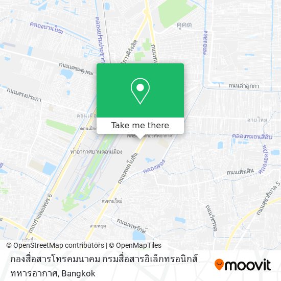 กองสื่อสารโทรคมนาคม กรมสื่อสารอิเล็กทรอนิกส์ทหารอากาศ map