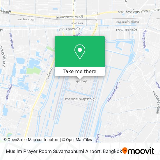 Muslim Prayer Room Suvarnabhumi Airport map