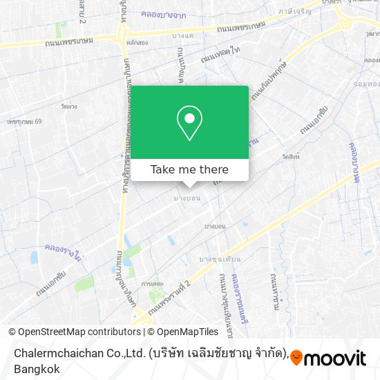 Chalermchaichan Co.,Ltd. (บริษัท เฉลิมชัยชาญ จำกัด) map