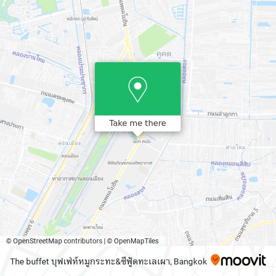 The buffet บุฟเฟ่ห์หมูกระทะ&ซีฟู้ดทะเลเผา map