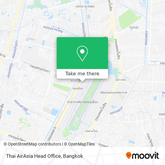 Thai AirAsia Head Office map
