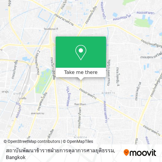 สถาบันพัฒนาข้าราชฝ่ายการตุลาการศาลยุติธรรม map