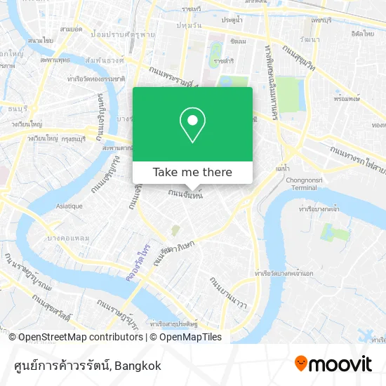 ศูนย์การค้าวรรัตน์ map