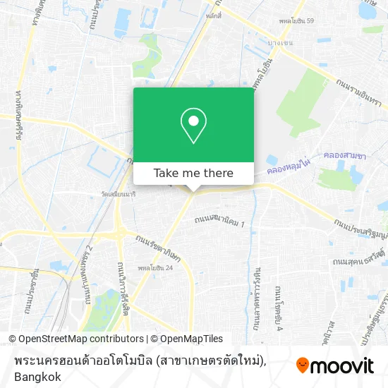 พระนครฮอนด้าออโตโมบิล (สาขาเกษตรตัดใหม่) map