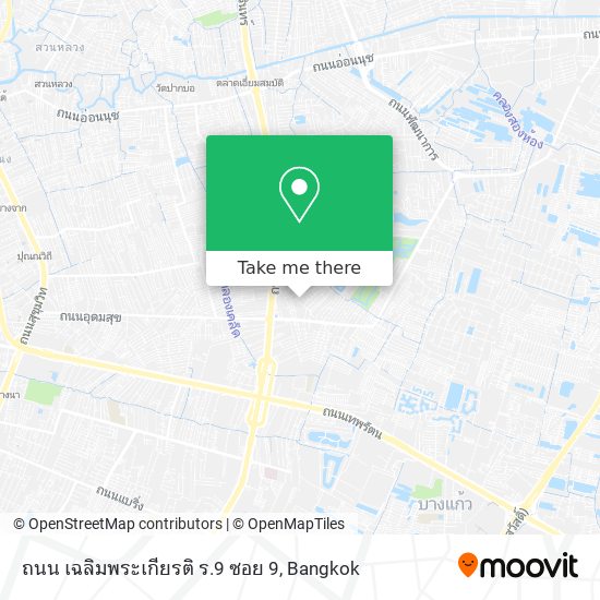 ถนน เฉลิมพระเกียรติ ร.9 ซอย 9 map