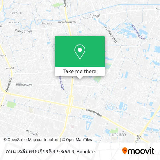 ถนน เฉลิมพระเกียรติ ร.9 ซอย 9 map