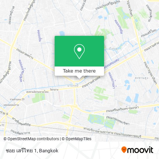 ซอย เสรีไทย 1 map