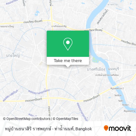 หมู่บ้านธนาสิริ ราชพฤกษ์ - ท่าน้ำนนท์ map