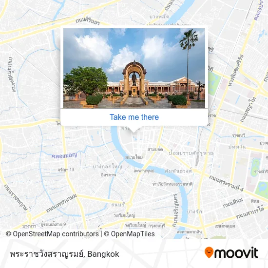 พระราชวังสราญรมย์ map