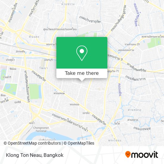 Klong Ton Neau map