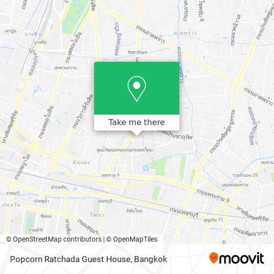 Popcorn Ratchada Guest House map