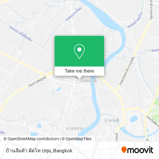 บ้านส้มตำ ผัดไท ปทุม map