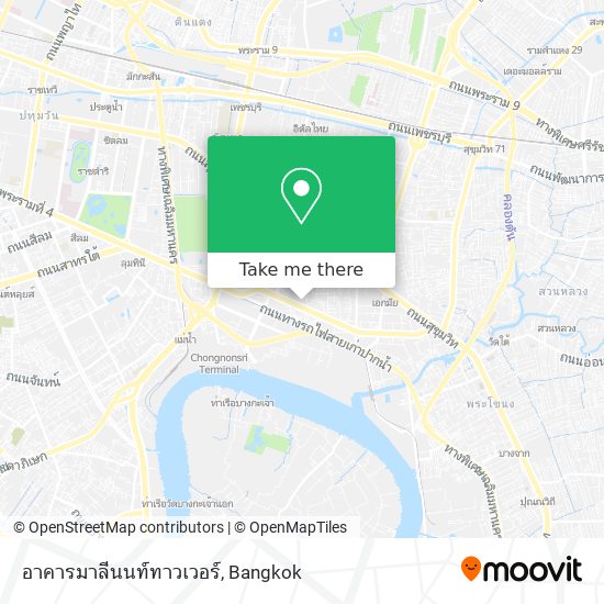 อาคารมาลีนนท์ทาวเวอร์ map