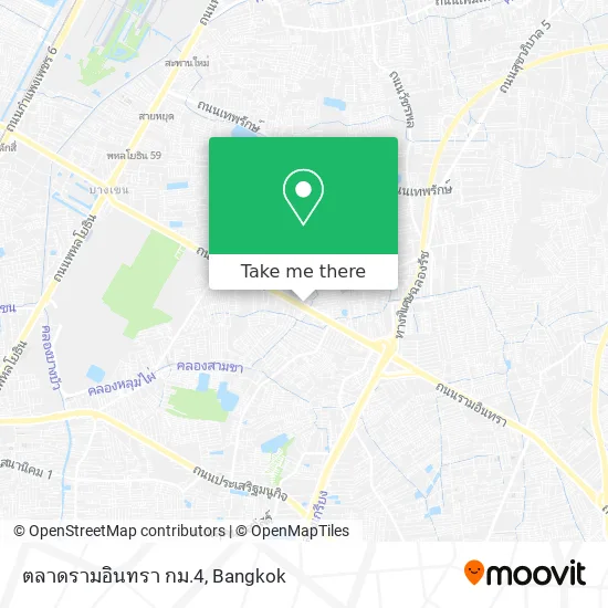 ตลาดรามอินทรา กม.4 map
