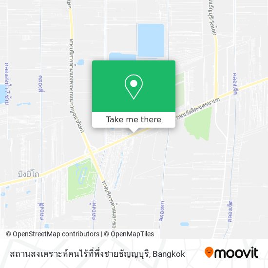 สถานสงเคราะห์คนไร้ที่พึ่งชายธัญญบุรี map