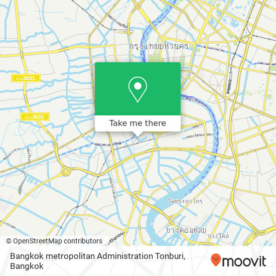 Bangkok metropolitan Administration Tonburi map