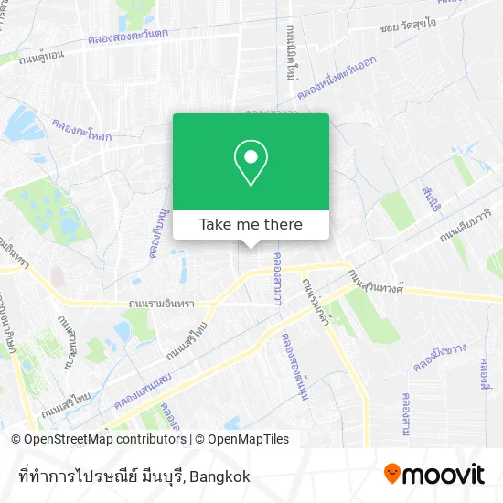 ที่ทำการไปรษณีย์ มีนบุรี map