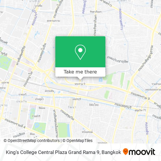 King's College Central Plaza Grand Rama 9 map