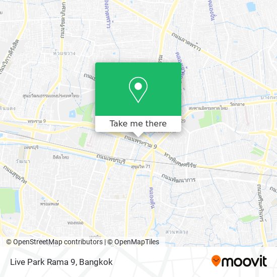 Live Park Rama 9 map