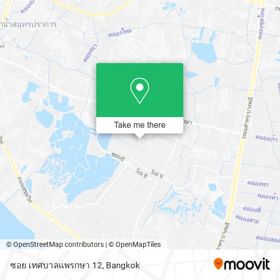 ซอย เทศบาลแพรกษา 12 map