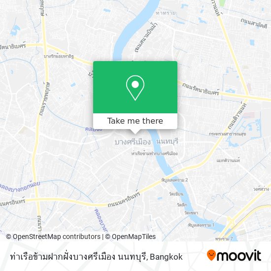 ท่าเรือข้ามฝากฝั่งบางศรีเมือง นนทบุรี map
