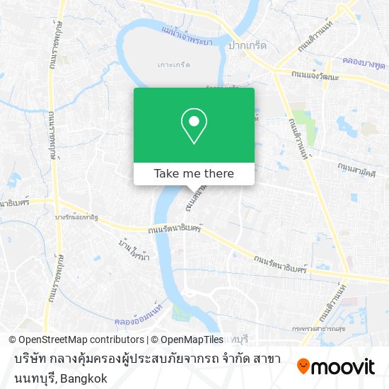 บริษัท กลางคุ้มครองผู้ประสบภัยจากรถ จำกัด สาขานนทบุรี map