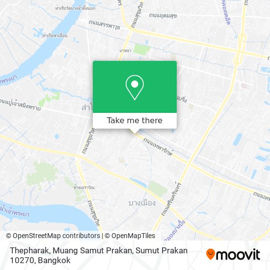 Thepharak, Muang Samut Prakan, Sumut Prakan 10270 map