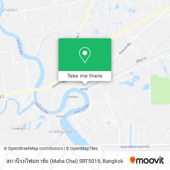 สถานีรถไฟมหาชัย (Maha Chai) SRT5018 map