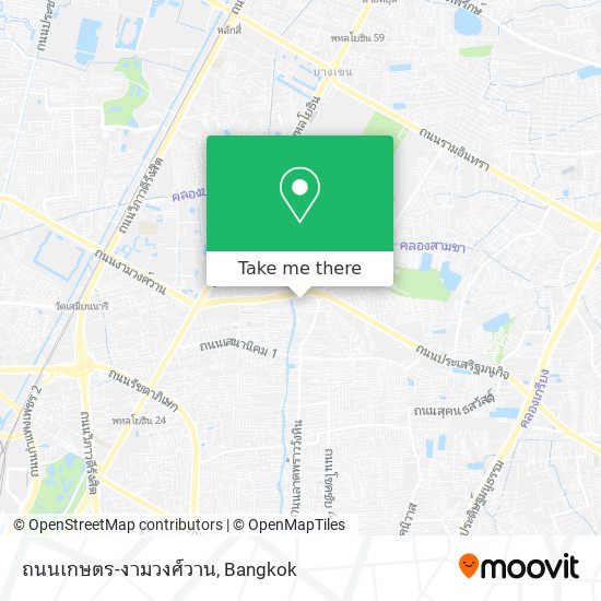 ถนนเกษตร-งามวงศ์วาน map