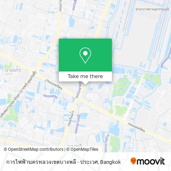 การไฟฟ้านครหลวงเขตบางพลี - ประเวศ map