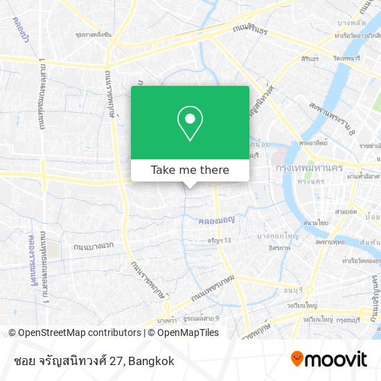 ซอย จรัญสนิทวงศ์ 27 map