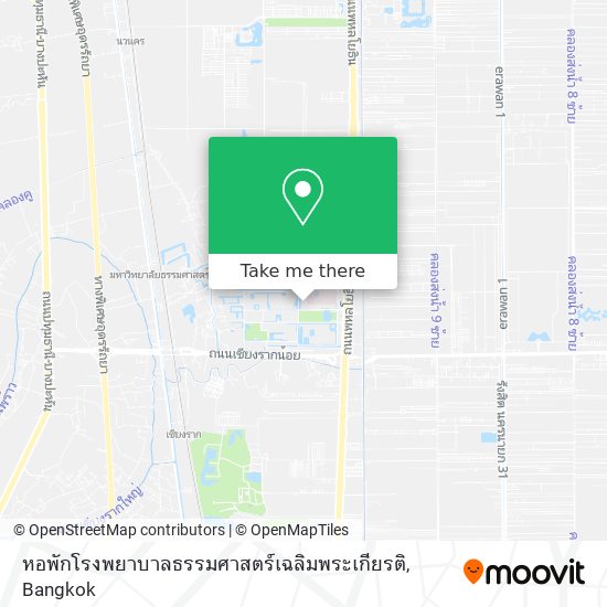 หอพักโรงพยาบาลธรรมศาสตร์เฉลิมพระเกียรติ map