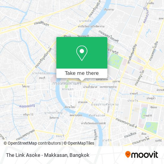 The Link Asoke - Makkasan map