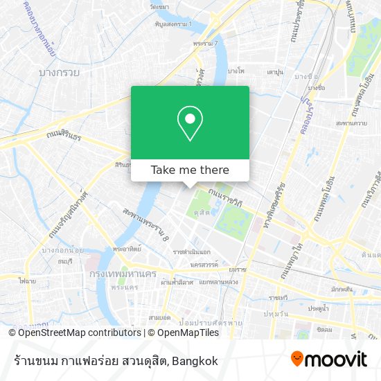 ร้านขนม กาแฟอร่อย สวนดุสิต map