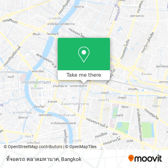 ที่จอดรถ ตลาดมหานาค map