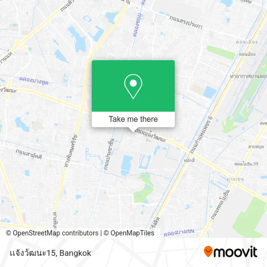 เเจ้งวัฒนะ15 map