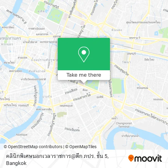 คลินิกพิเศษนอกเวลาราชการ@ตึก ภปร. ชั้น 5 map